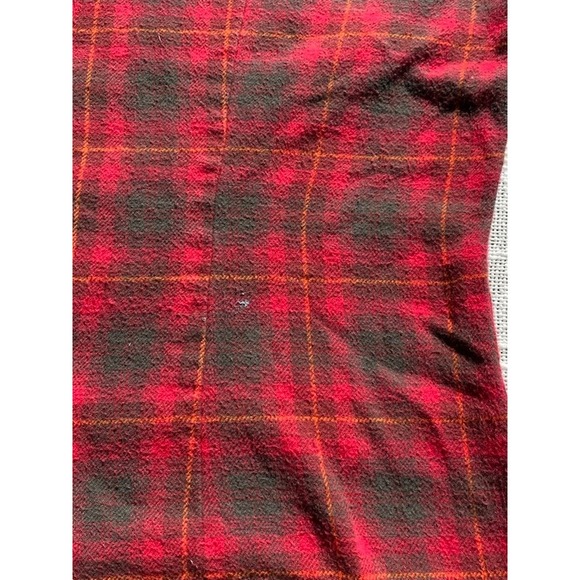 Woolrich Plaid Flannel Shirt Distressed Paint Splatter Grunge Workwear M - Picture 8 of 11